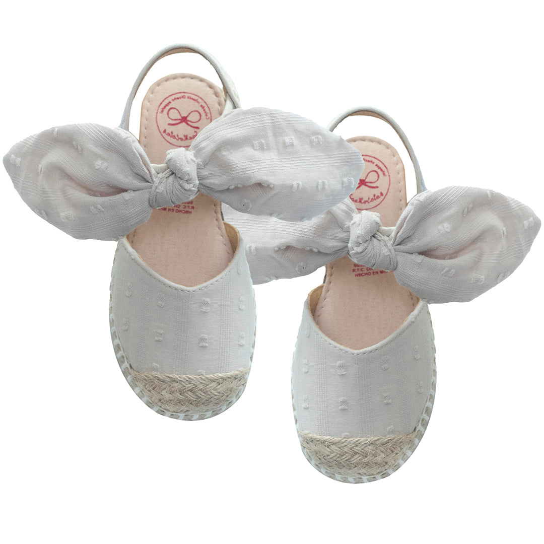 Alpargata Plumeti Moño