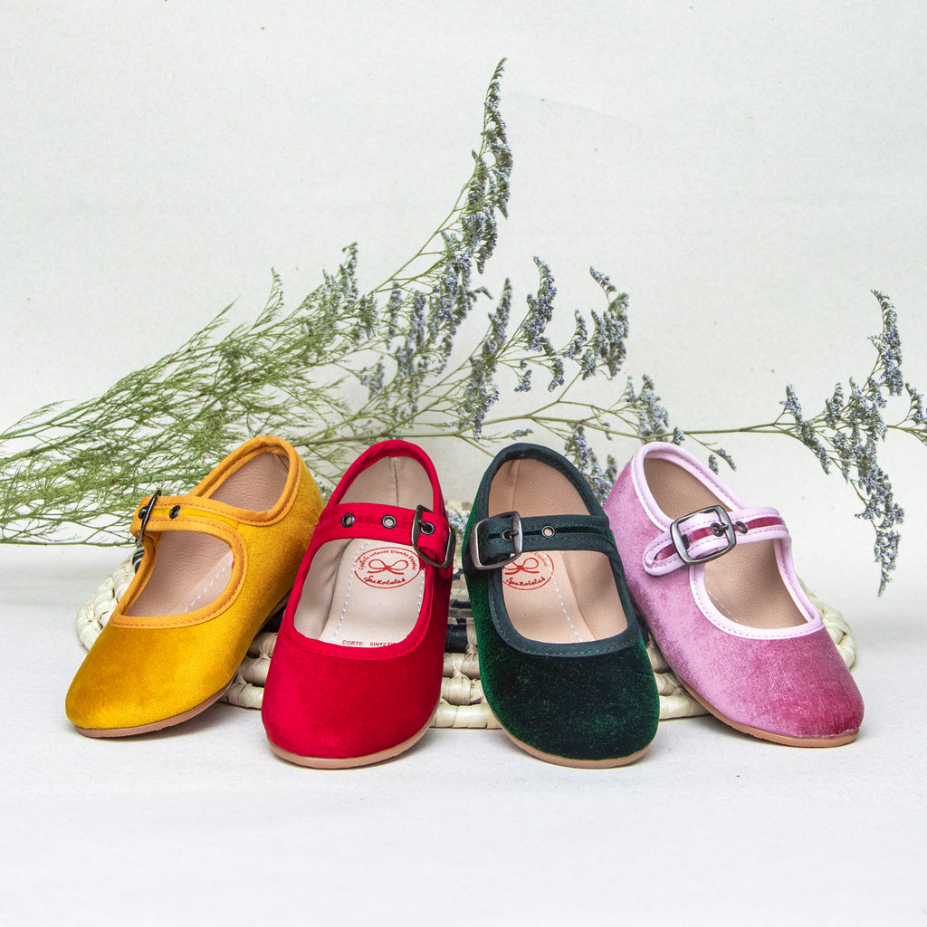 Clásica Hebilla Terciopelo Colores