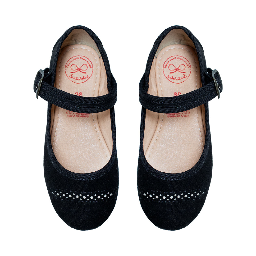 Clásica Hebilla Gamuza Básicos