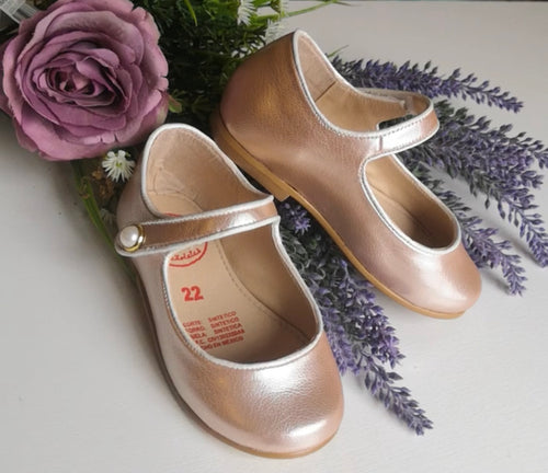 Merceditas Delux Metales niña estilo – calzado infantil español elegante – Spañoletas México