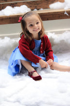 Merceditas Clásica Hebilla Terciopelo niña estilo – calzado infantil español – Spañoletas México