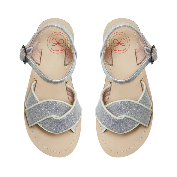 Sandalia Pop niña plata – calzado infantil español verano – Spañoletas México